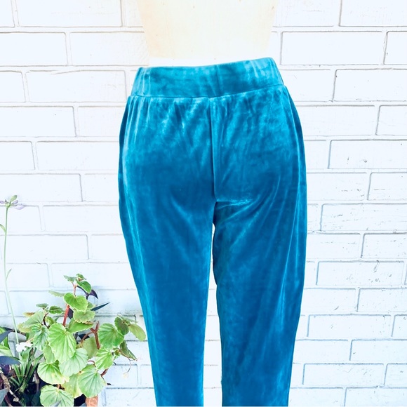 Aqua Stretch Velour Pants New Small - Picture 6 of 12
